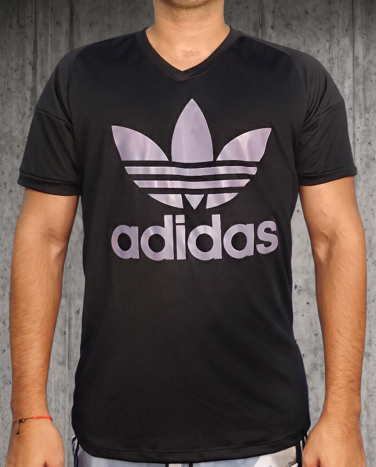 Camiseta Deportiva Negra Hombre Estampado Urbano