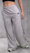 Sudadera Bota Ancha Mujer Gris Claro - Animal Print Leopardo